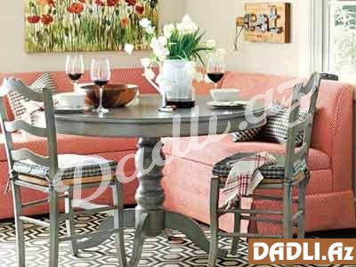 Mətbəx üçün künc divan modelləri (1. hissə)