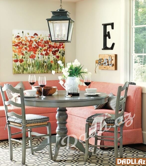 Mətbəx üçün künc divan modelləri (1. hissə)