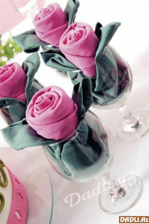 Bəzəkli salfet modelləri (2. hissə)