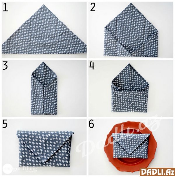 4 fərqli salfet bəzəyi