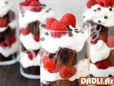 Sevgililər günü - Şantili və məyvəli bardaqlar resepti