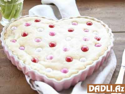 Sevgililər günü - Tart qabında ürək peçenye resepti