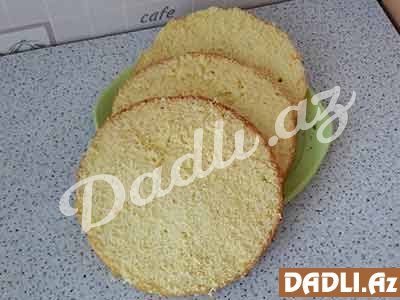 Tort üçün hündür biskivit resepti - Video resept