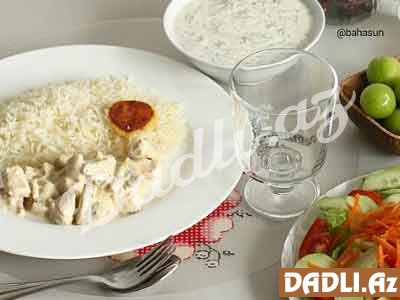 Toyuq və göbələk xamada resepti