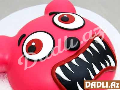 Saqqızlı ayı zombi tort bəzədilmə resepti - Video resept