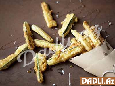 Vegetarian qəlyanaltısı - Kabak tempura resepti