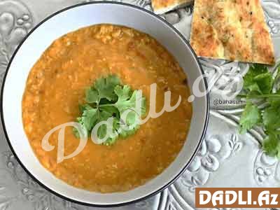 Hind üsulu mərci şorbası resepti