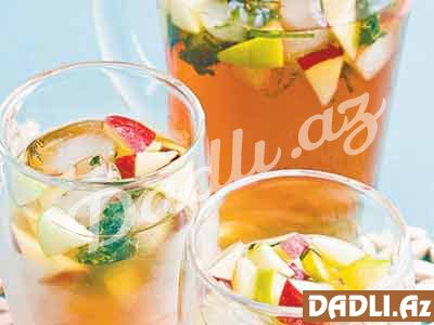 Meyvəli soyuq çay resepti