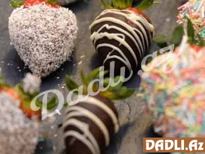 Bəzəkli çiyələk resepti - Video resept