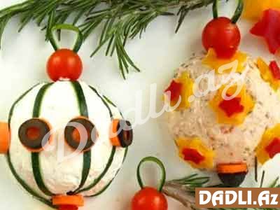 Yeni İl - Tərəvəzli pendir topları resepti