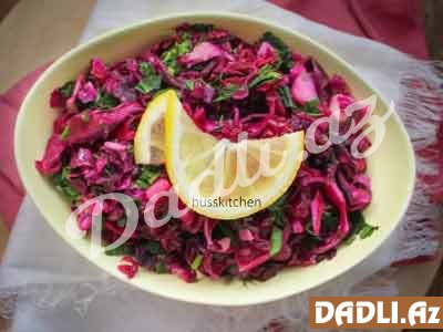 Qırmızı kələm salatı resepti