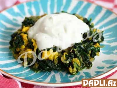 İspanaqlı yemək resepti