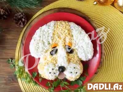 Yeni İl - İt görünüşlü salat resepti - Video resept