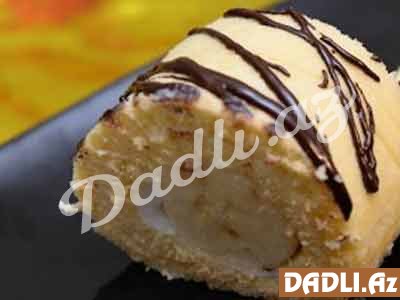 Bananlı rulet tort resepti - Video resept