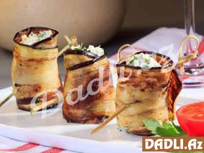 Kəsmikli badımcan ruleti resepti - FOTO RESEPT