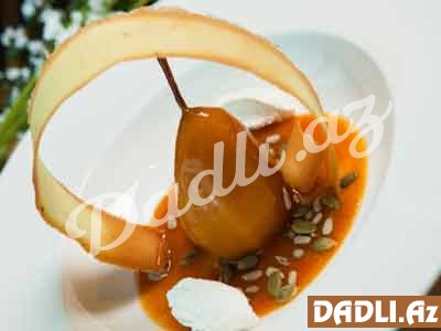 Zəfəranlı armud resepti