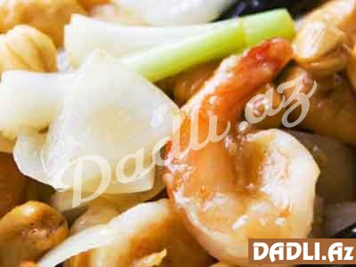 Tərəvəzlər ilə krevet resepti