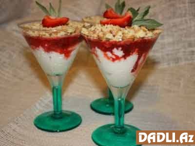 Çiyələkli maskarponi resepti