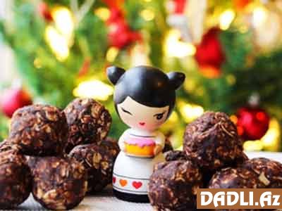 Fıstıq əzməli şokolad topları resepti