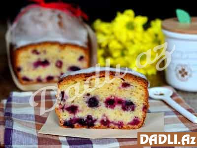 Qarağatlı keks resepti - FOTO RESEPT