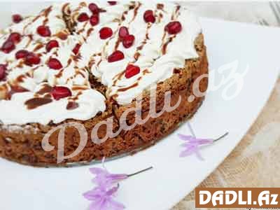 Şokoladlı,quru meyvəli unsuz keks resepti