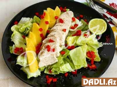 Manqolu toyuq salatı resepti