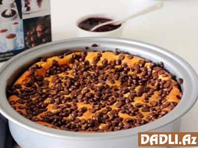 Damla şokoladlı ərikli tort resepti