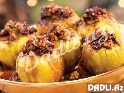 Qoz içlikli ballı almalar resepti