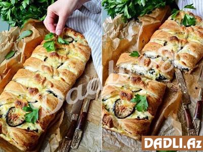 İspanaq və badımcanla piroq resepti