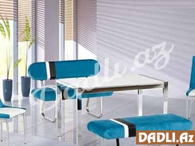 Modern və klassik qarışığı olan mətbəx dekorasiyaları