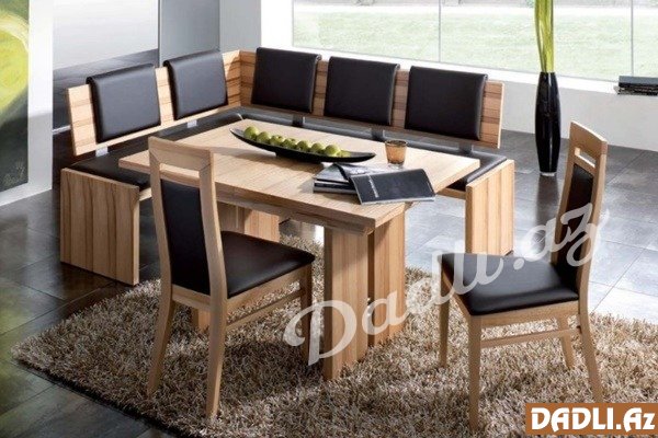 Divanlı mətbəx stolları və stulları