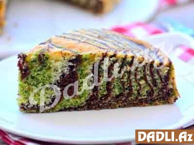 3 rəngli zebra keks resepti - Video resept