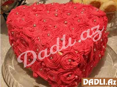 Ürək formalı tort resepti