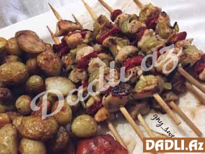 Toyuq çöp-şiş resepti