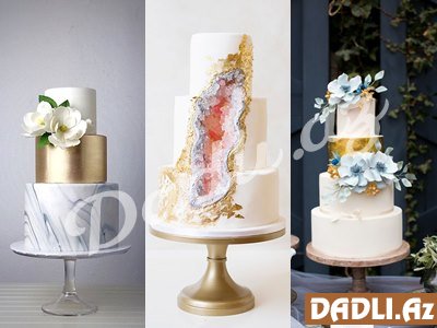 Özəl günləriniz üçün möhtəşəm tort dizaynları