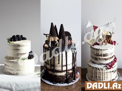 Yay üçün az kremli və sadə tortlar