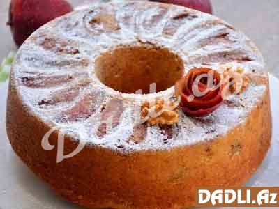 Almalı qozlu keks resepti - Video resept