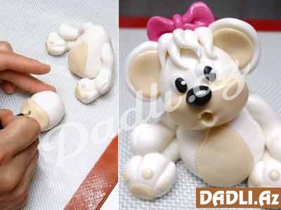 Ayı (mişka) tort bəzədilmə resepti - Video resept