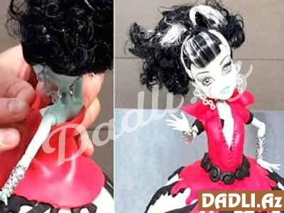 Canavar qız tort bəzədilmə resepti - Video resept