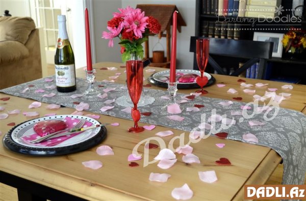 Özəl günləriniz üçün masa dizaynı