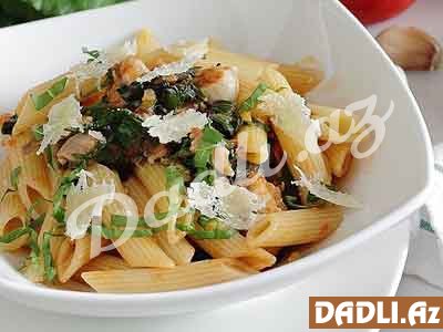 Pazı yarpaqlı penne resepti