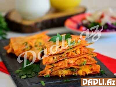 Tavada toyuqlu tantuni pizza resepti - Video resept