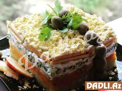 Alma salatı resepti