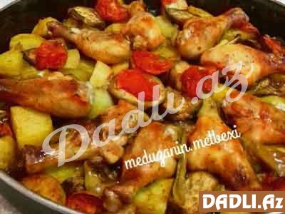 Sobada tərəvəzli toyuq resepti