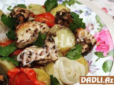 Sobada tərəvəzli toyuq resepti