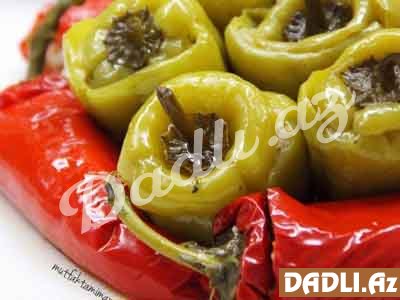 Türk üsulu bibər dolması resepti