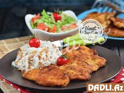 Toyuq şnitzel resepti - Video resept