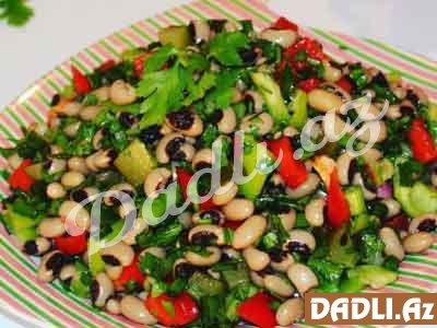 Qaragöz lobya salatı resepti
