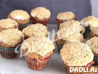 Qozlu bananlı muffin resepti - Video resept