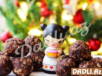 Fıstıq əzməli şokolad topları resepti